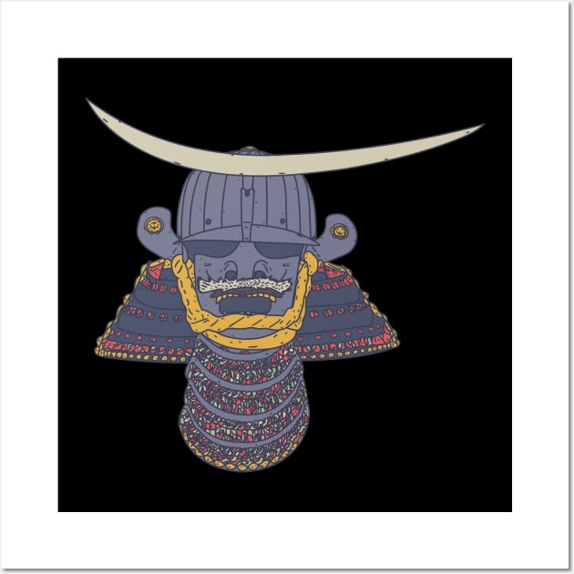 Date Masamune - Samurai Helmet - Feudal Ruler Wall Art by DeWinnes